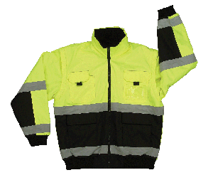 Reversible Bomber Jacket - Lime - ANSI Class 3