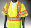 ANSI Class 3 Deluxe Mesh Vest, Safety Green, Velcro Front