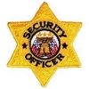 Security Officer Six Pointed GOLD Star Patch 3"x3"
